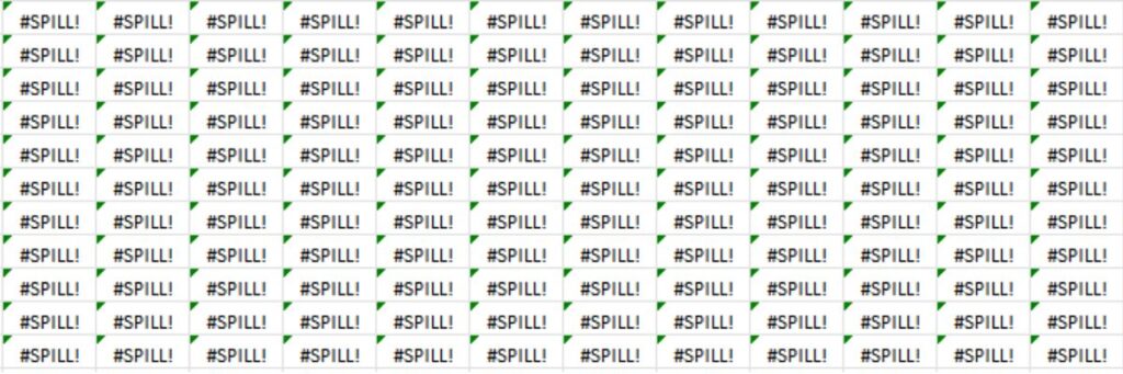 Understanding and Resolving the Spill Error in Excel
